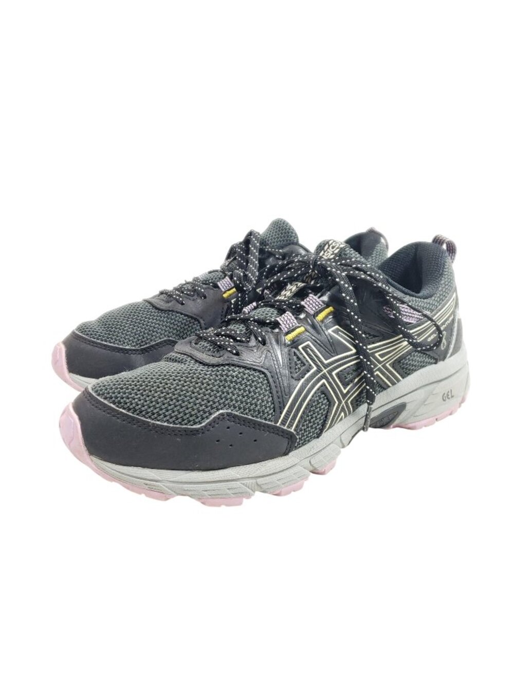 ASICS Gel-Venture-8 Womens Size 7.5  Trail Running Shoes Black
